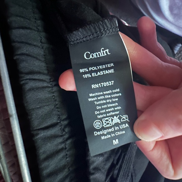 Comfrt Black All Day Jersey Ankle Length Jogger - Picture 4 of 5